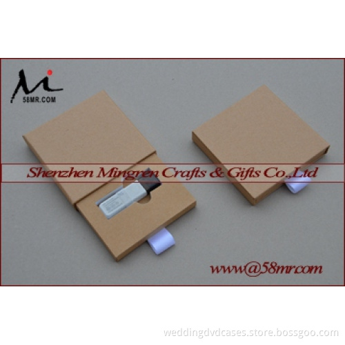 Fabric Linen Vinyl USB Flash Drive Storage Packaging Gift boxes